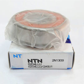 6204LLU NTNの玉軸受、P6クロム鋼のモーターのための深い溝のボール ベアリング